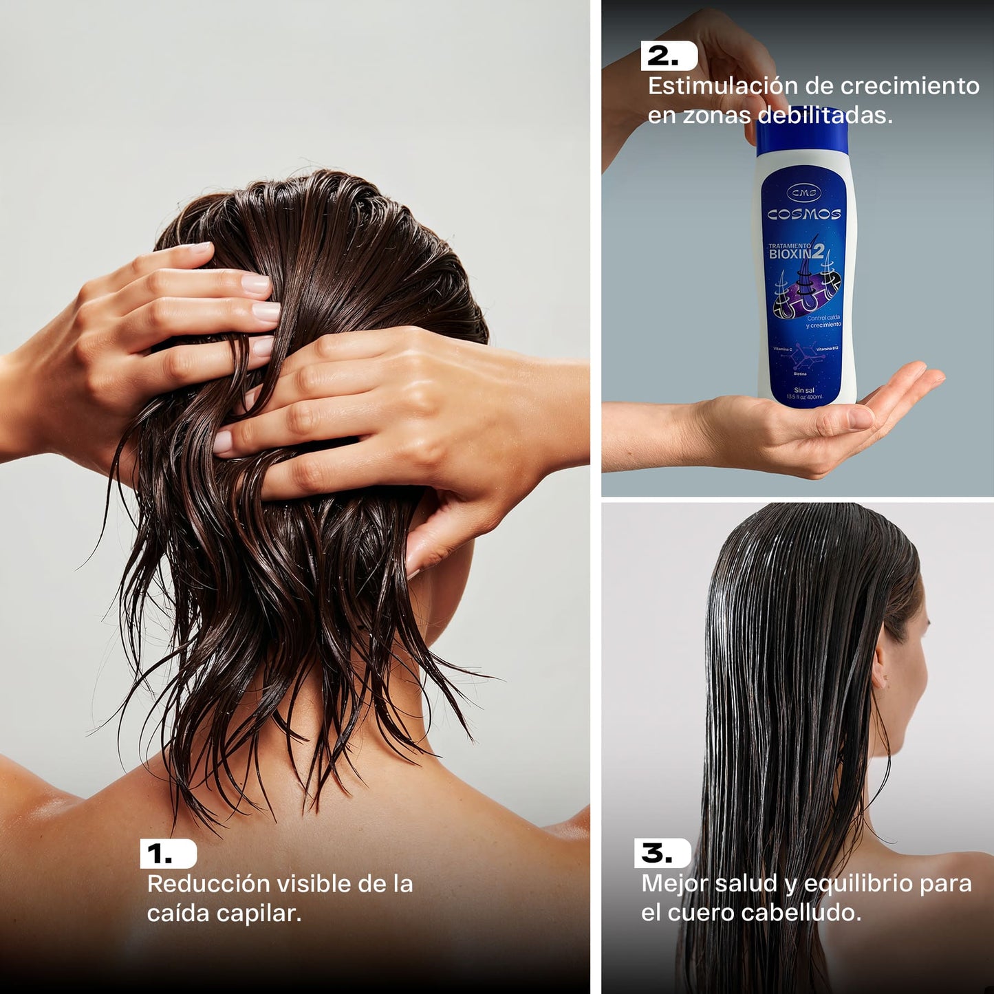 Tratamiento Anticaída Femenino CMS Cosmos Bioxin 2 PAGA 2 LLEVA 3