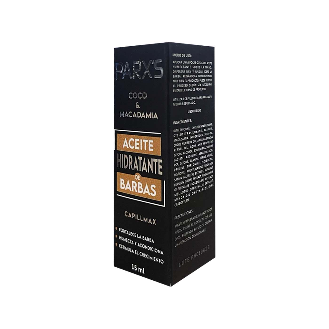 Aceite Hidratante Para Barba Parx´s