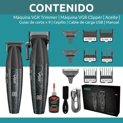 Combo Maquina Y Patillera VGR V640